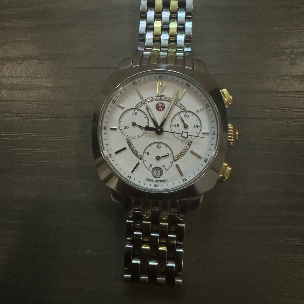 Two toned Michele Ascalon diamond watch